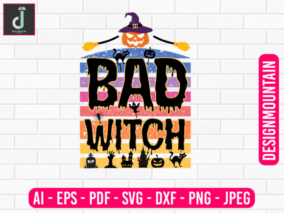 Halloween Sublimation - Bad Witch Png
