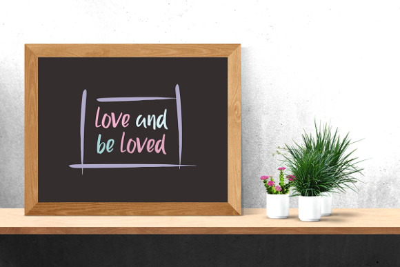 Love and Be Loved Hand Drawn Graphic