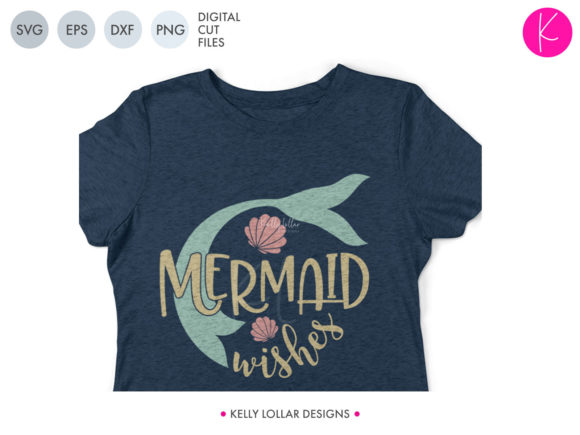 Mermaid Wishes: Graphics for Crafts & Content Publishing