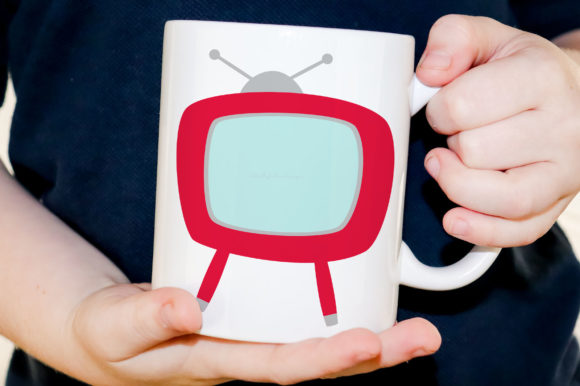 Retro TV Graphics for Crafts
